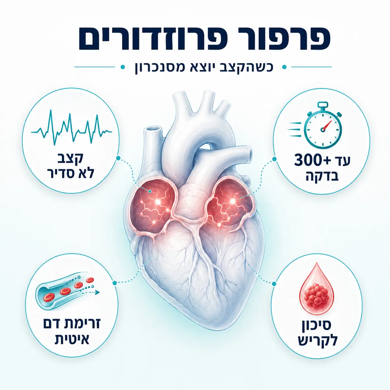 פרפור פרוזדורים | אינפוגרפיקה
