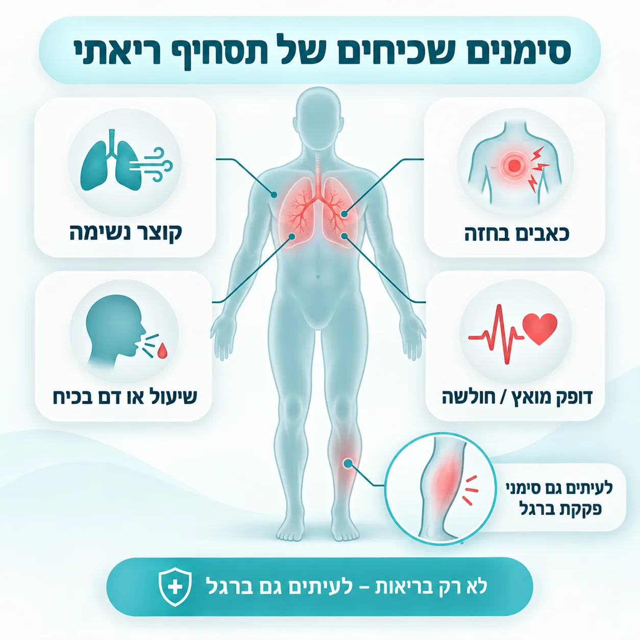 תסחיף ריאתי | אינפוגרפיקה